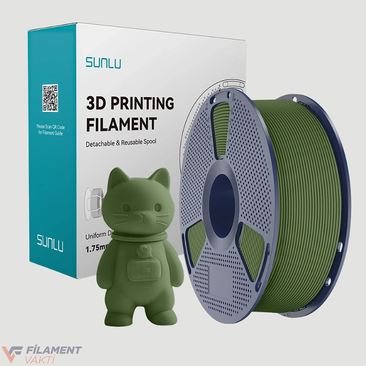 Sunlu / Jayo Matte PLA 1.75mm 1kg Zeytin