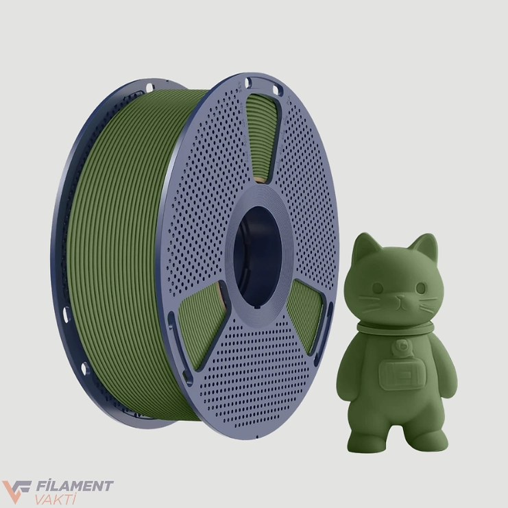 Sunlu PLA Mat Filament - Zeytin Yeşili