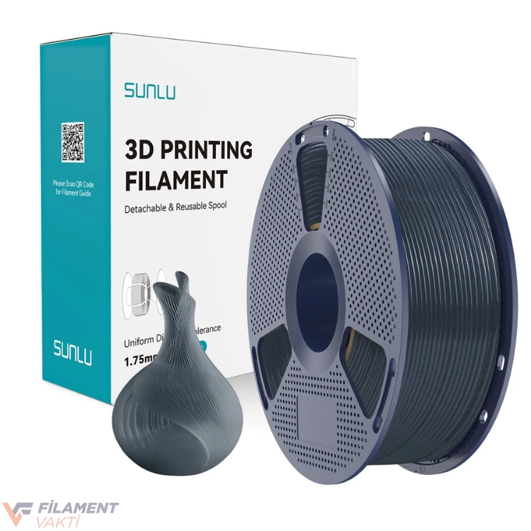 Sunlu PLA Şeffaf Filament Puslu Siyah