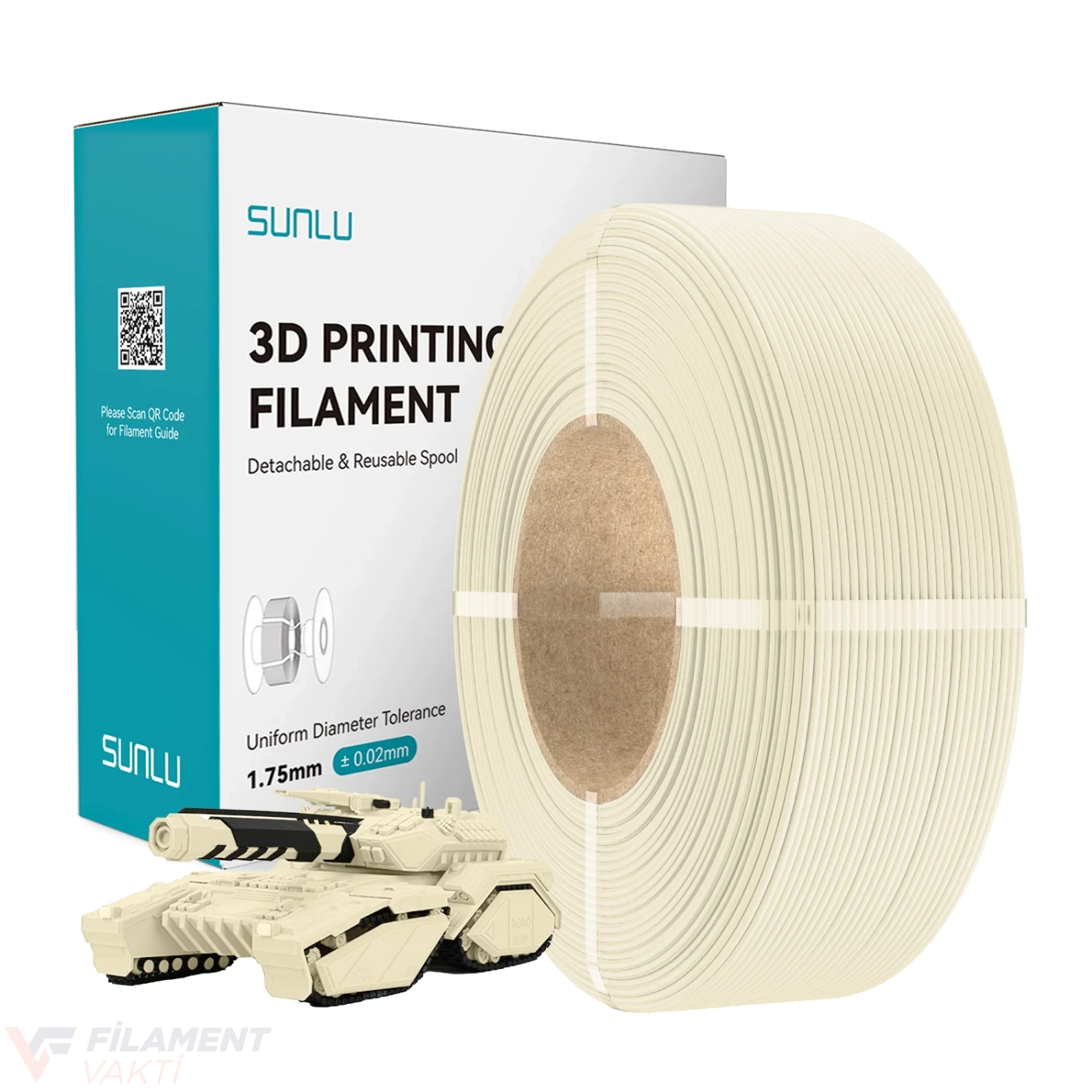 Sunlu Refill PLA Filament - Kemik Beyaz
