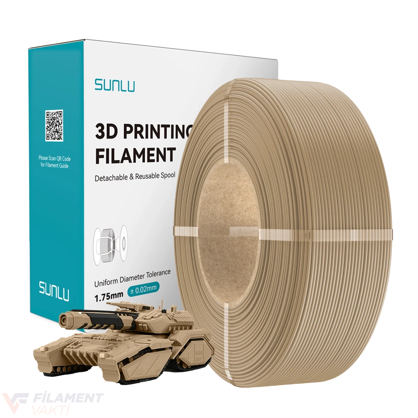 Sunlu Refill PLA Filament - Meşe
