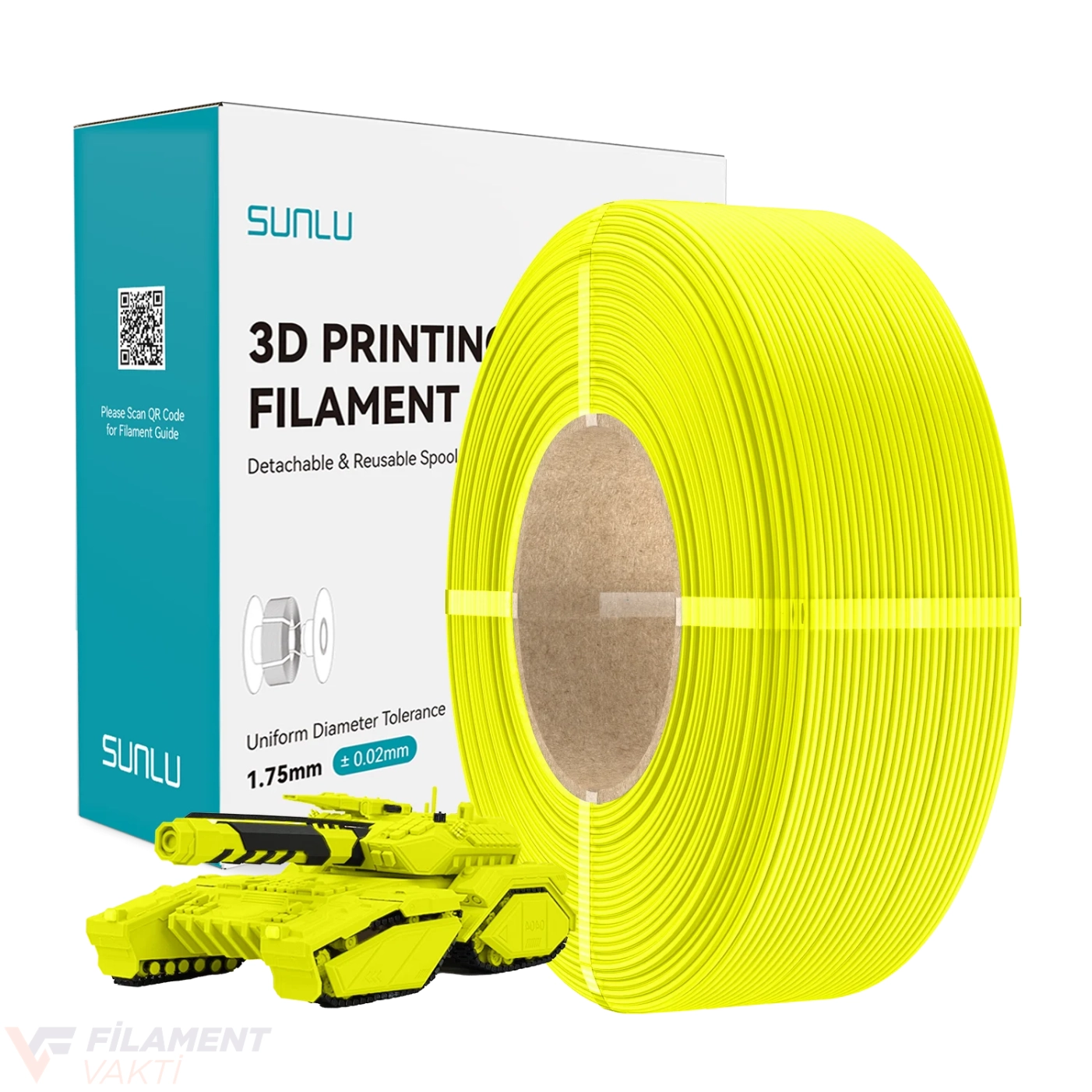 Sunlu Refill PLA Filament - Sarı