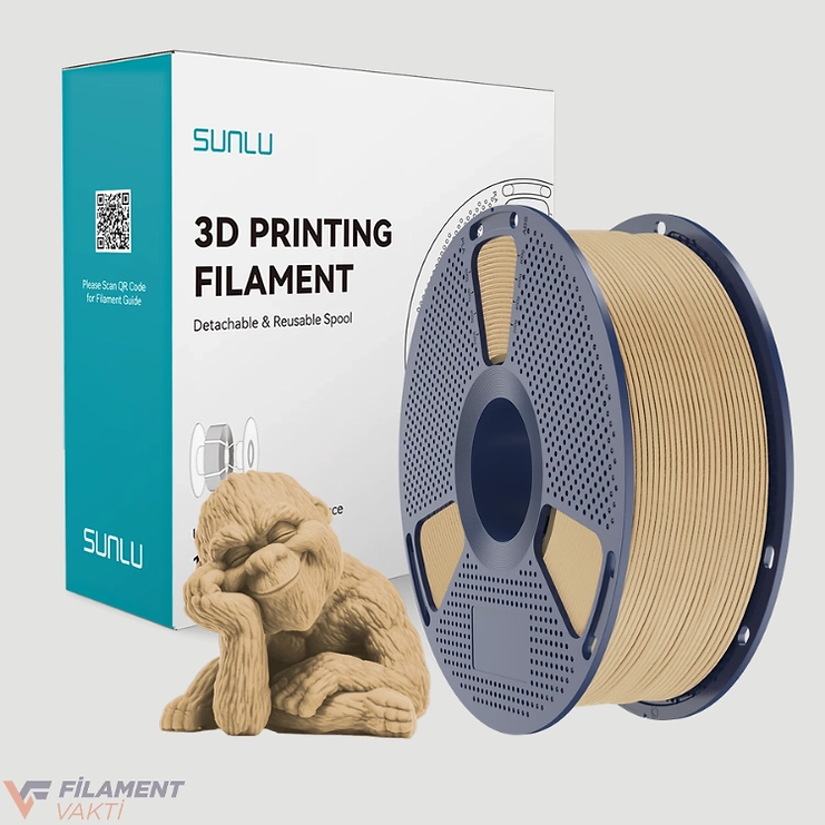 Sunlu Wood Ahşap PLA Filament - Akağaç