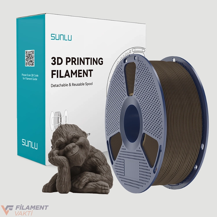 Sunlu Wood Ahşap PLA Filament - Ceviz