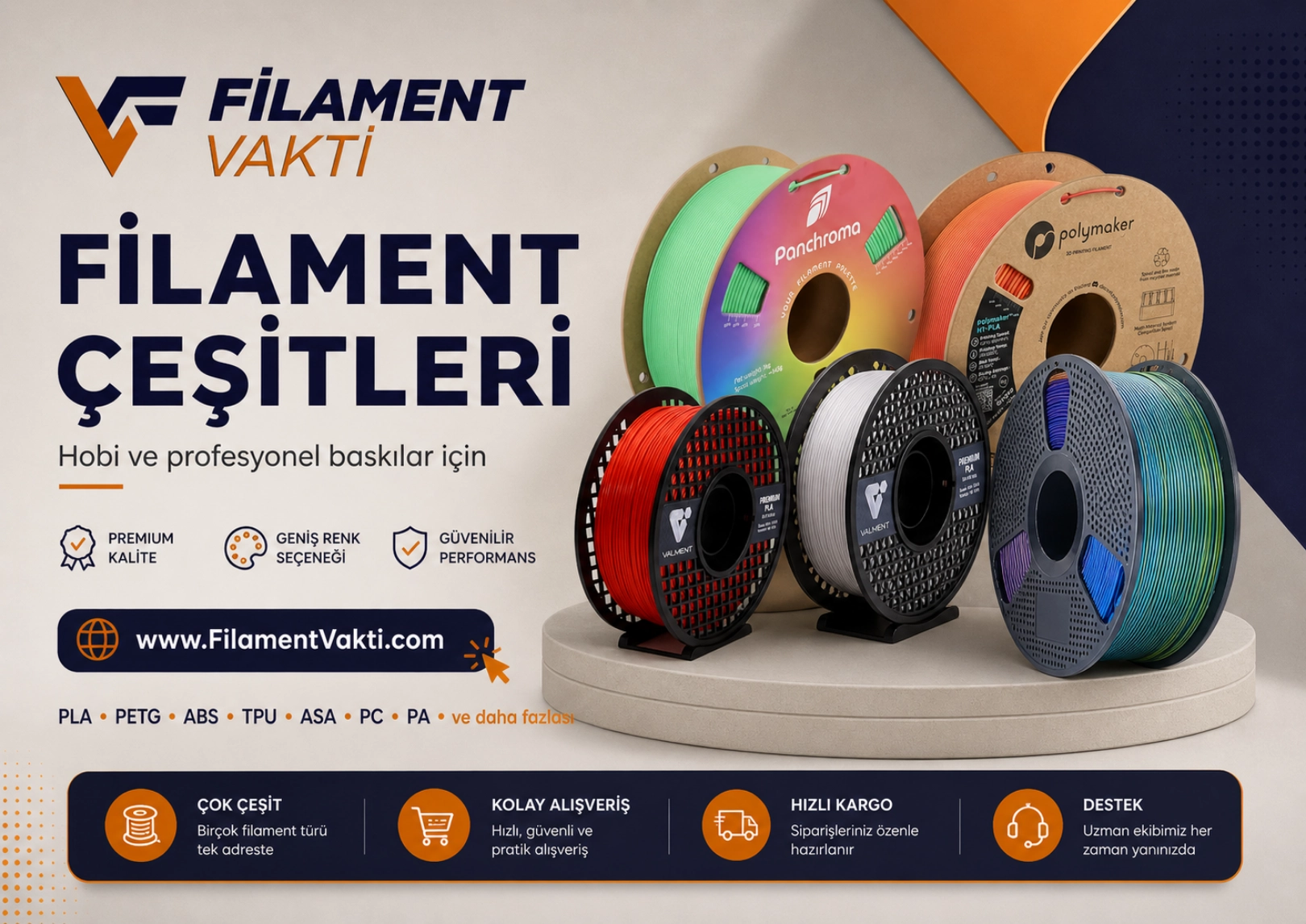 Filament Çeşitleri Sizinle